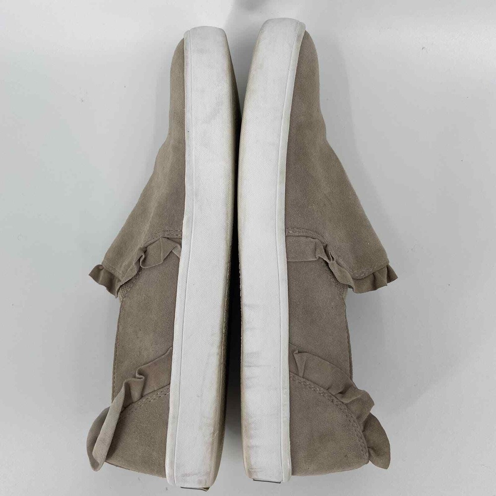 Kate Spade New York Lillie Ruffle Sneaker Size 6 Beige Suede Slip On Loafer - Picture 5 of 11
